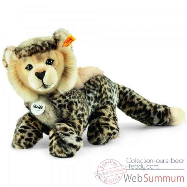 Bebe gepard-pantin cheetah, beige et brun tigre STEIFF -064647