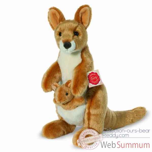 Kangarou avec bébé 31 cm hermann -91631 4