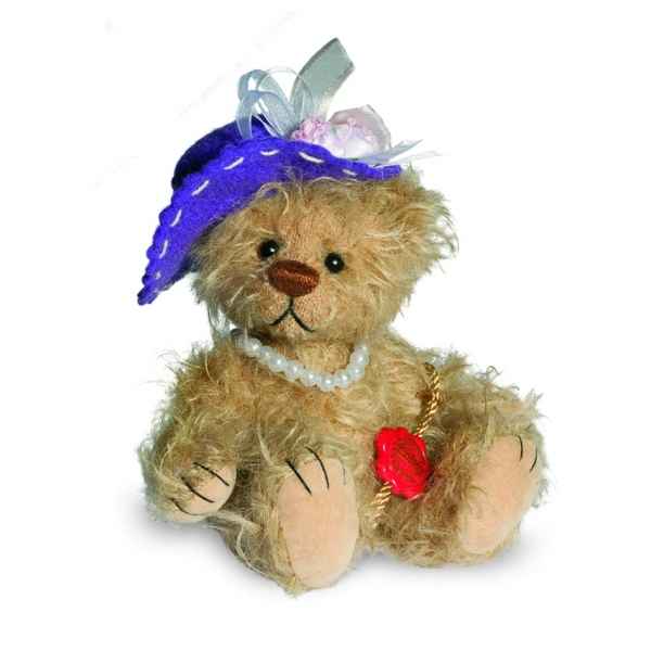 Mini ours teddy bear beatrice 14 cm chapeau Hermann -15087 9