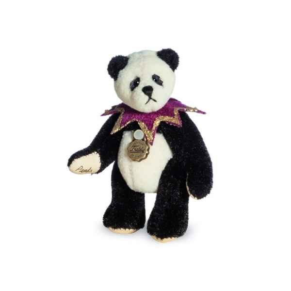 Ours en peluche de collection panda pierrot 6 cm hermann -15434 1