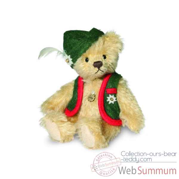 Ours teddy bear alberth 12 cm Hermann -16294 0
