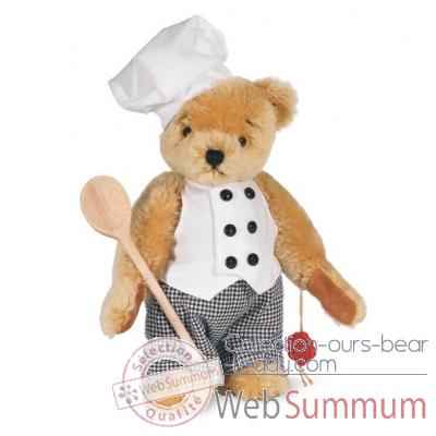 Ours teddy bear chef 27 cm peluche hermann teddy original édition limitée -14628 5