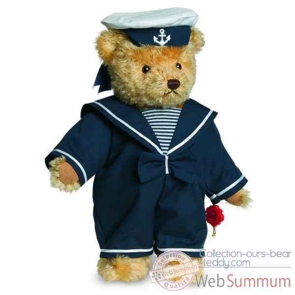 Ours teddy bear malte capitaine 32 cm Hermann -13032 1