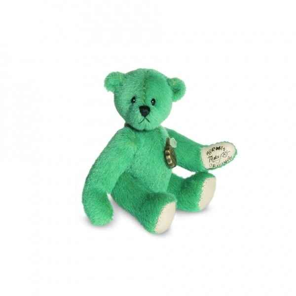 Peluche ours mini teddy turquois Hermann -15755 7