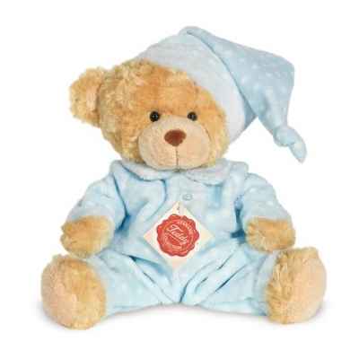 Peluche Hermann Teddy peluche ours en pyjama bleu 26 cm -91318 4