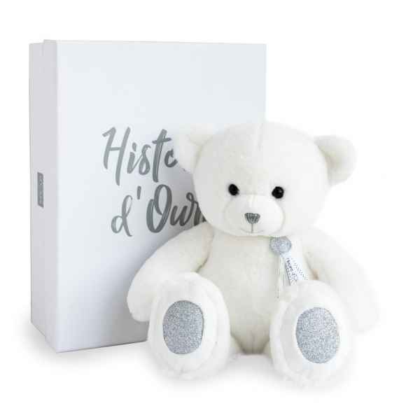 Peluche Ours charms - blanc 40 cm histoire d\'ours -2810