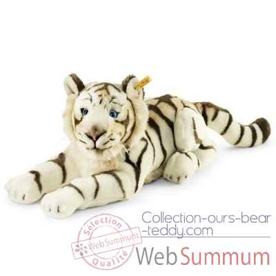 Bharat, le tigre blanc, blanc rayé STEIFF -066153
