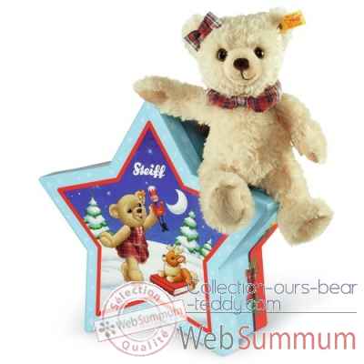 Ours teddy clara dans sa boite etoile, blond STEIFF -109959