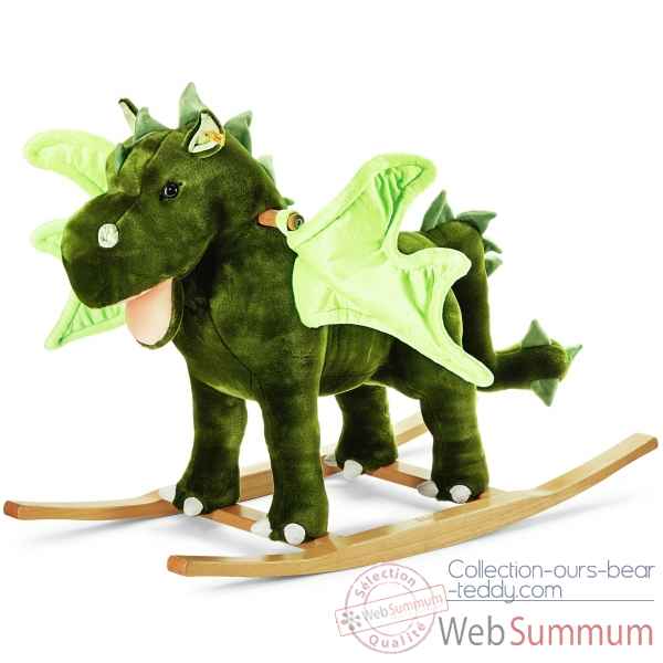 Rocky riding dragon, vert STEIFF -048890
